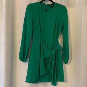 LULU’S Emerald Green Party Dress